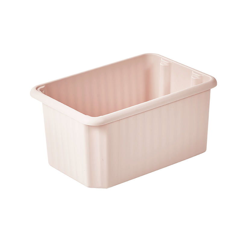 Mori Girl Stackable Storage Basket (L)(Pink)